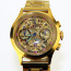 Skeleton gold-plated chronograph watch Skeleton gold-plated chronograph watch - Skeleton gold-plated chronograph watch